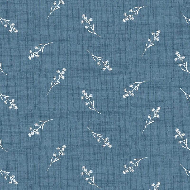 Arden Selections Outdoor Pillow Back Blue Ditsy Floral