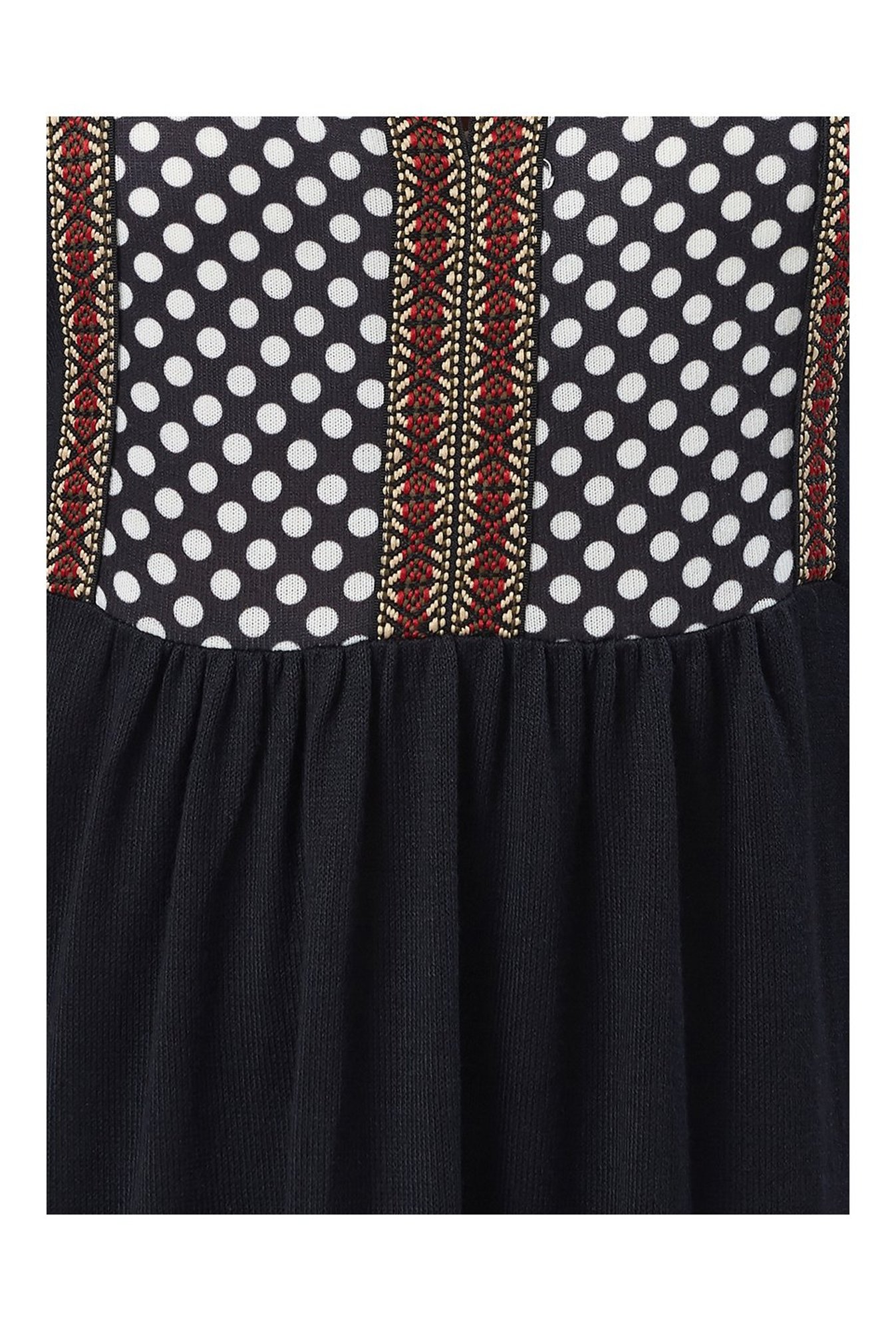 Fusion Beats Black Printed Kurta