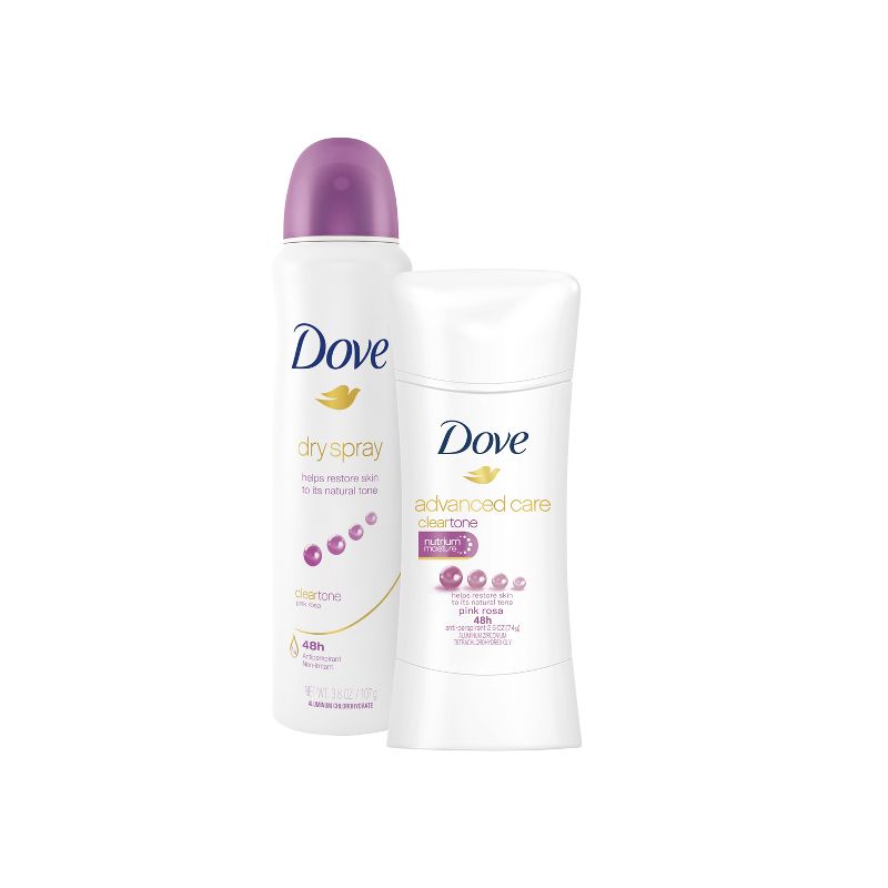 Dove Clear Tone Pink Rosa 48-Hour Antiperspirant & Deodorant Dry Spray - 3.8oz