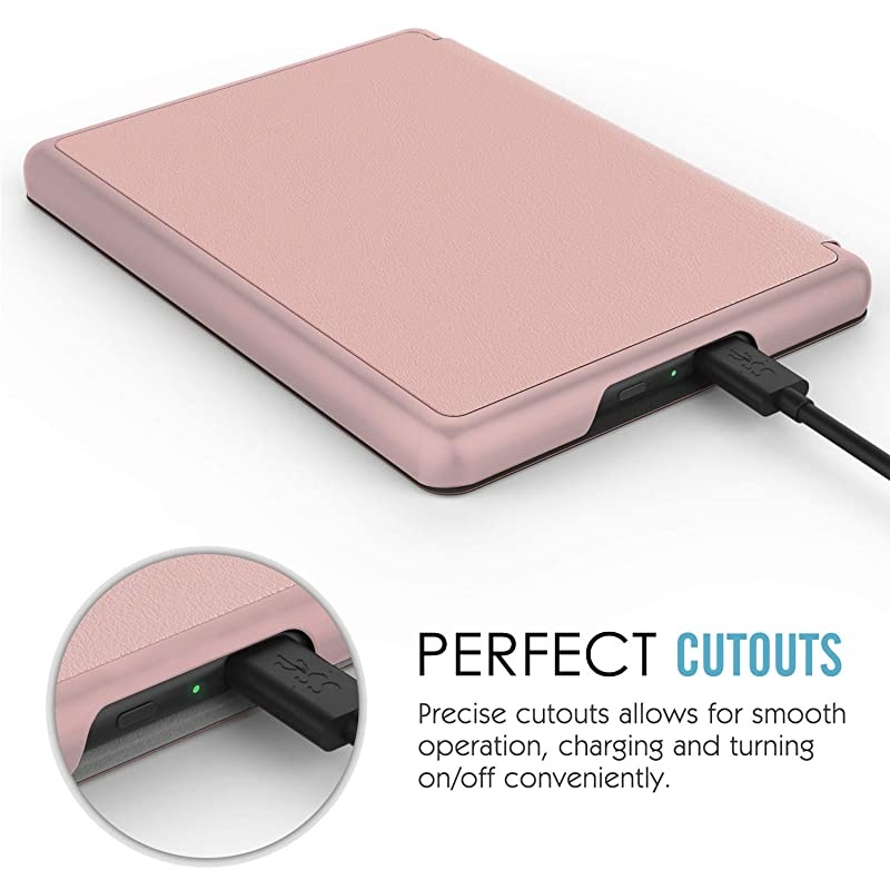 Case Replacement with Kindle Paperwhite (10th Generation, 2018 Releases), Standing Origami Slim Shell Cover with Auto Wake/Sleep for  Kindle Paperwhite 2018 E-Reader - Rose Gold