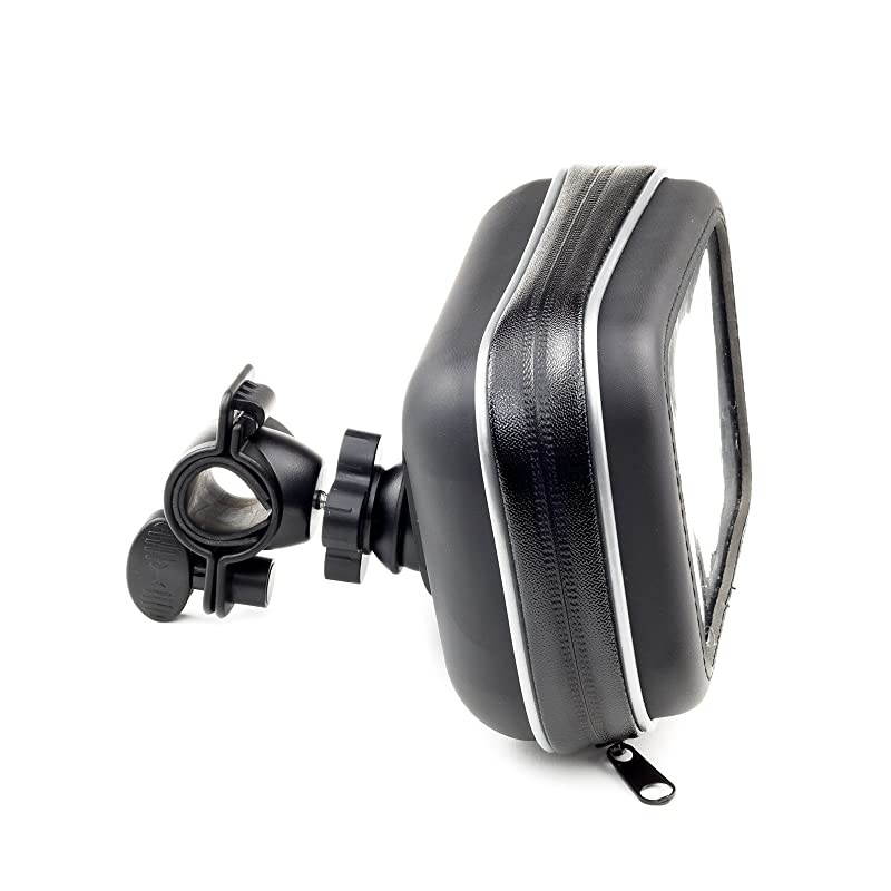 Handlebar Bike Mount With Waterproof Case For Garmin Drive Drivesmart Driveassist 52 51 50 55 Driveluxe 52 LMT-S 50 40 Dezl Nuvi TomTom Via 1425M 1525M 1525TM Go 52 520 5200 Trucker 550 GPS