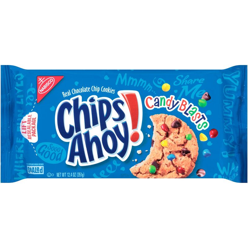 Chips Ahoy! Candy Blasts Real Chocolate Chip Cookies - 12.4oz