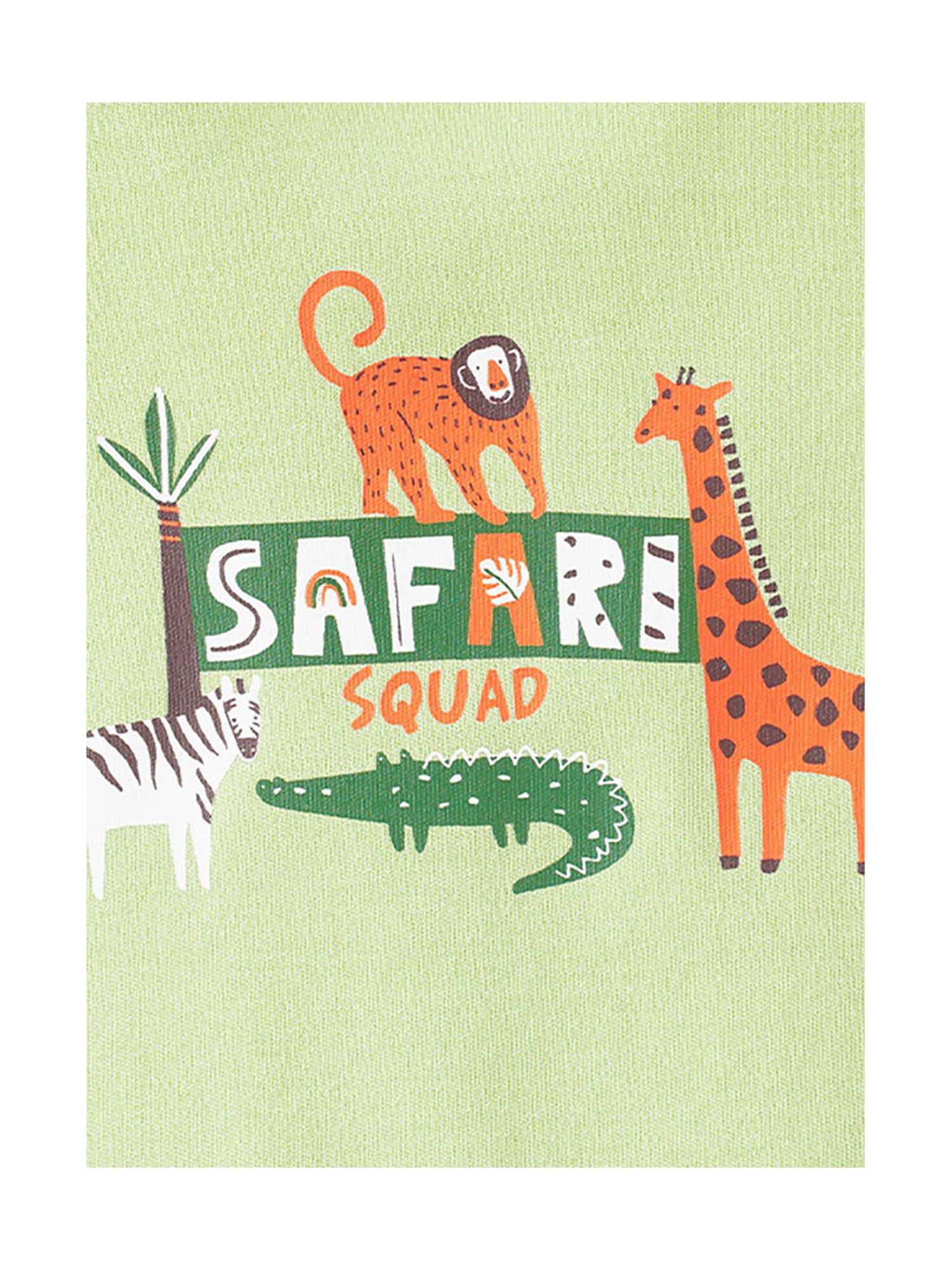 Ed-a-Mamma Baby Green Printed T-Shirt