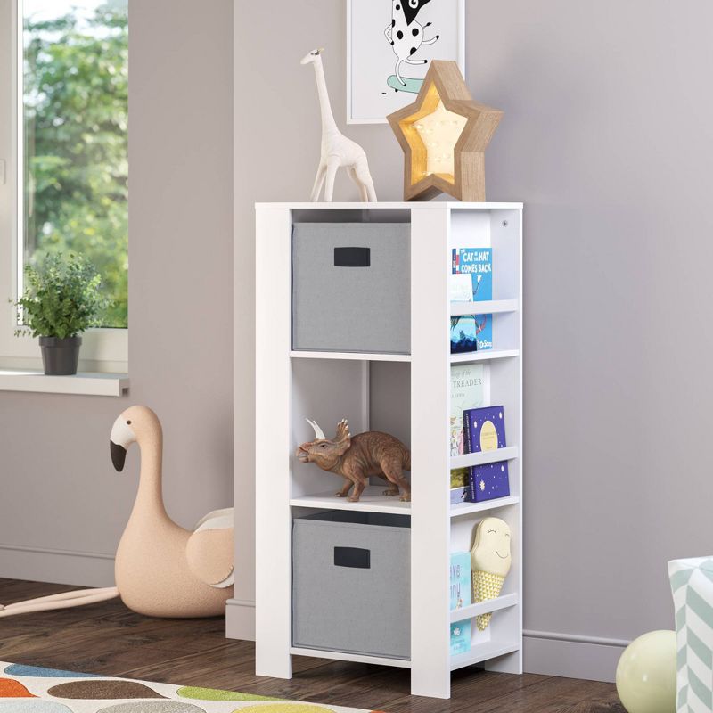 Book Nook Kids' Cubby Storage Tower with Bookshelves - RiverRidge