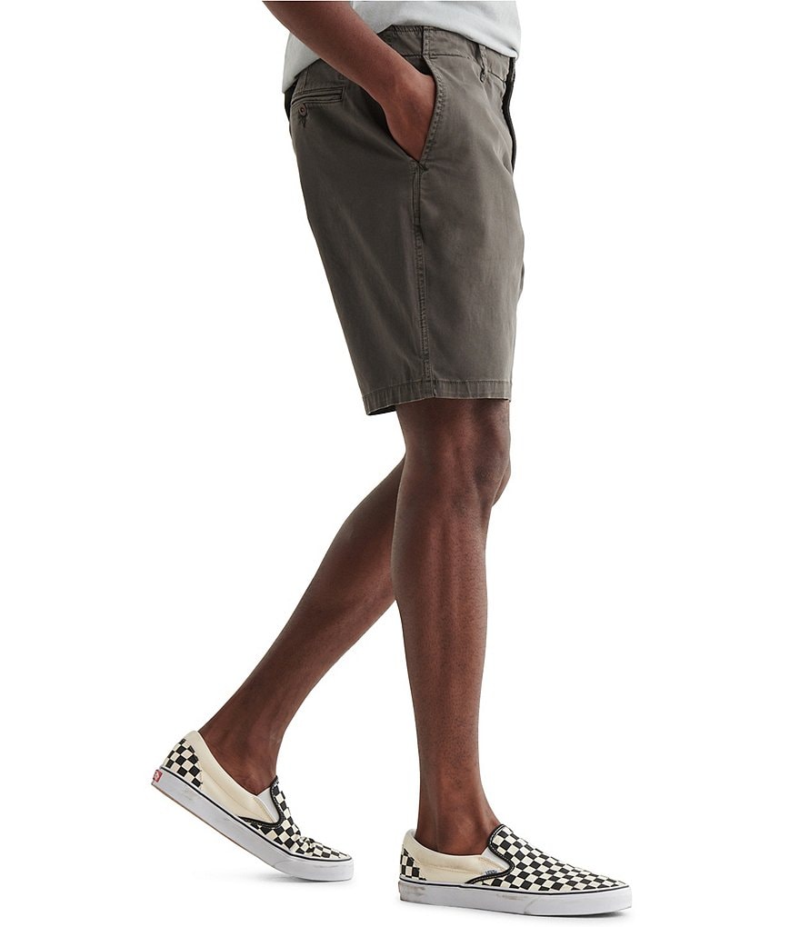 Lucky Brand Stretch Flat Front 9#double; Inseam Shorts