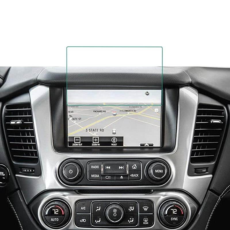 8 Inch Tempered Glass for Chevrolet Tahoe Suburban 2020 2019 2018 2017 2016 2015 Navigation Protector Film Cover for Chevy TAHOESUBURBAN MyLink Interior Center Touch Screen Cover Accessories