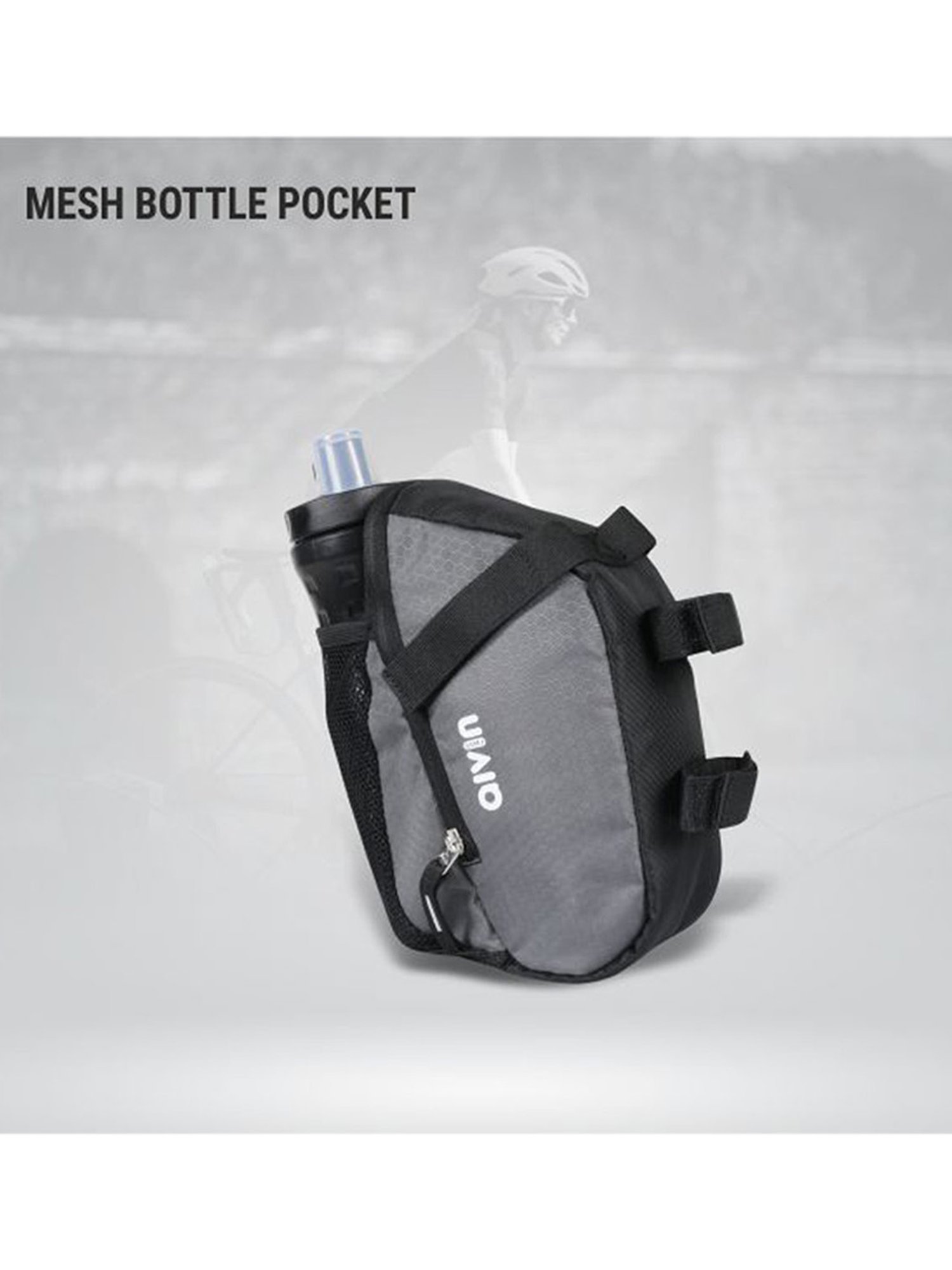 AIVIN Saddle Bag for Water Bottle (Grey)