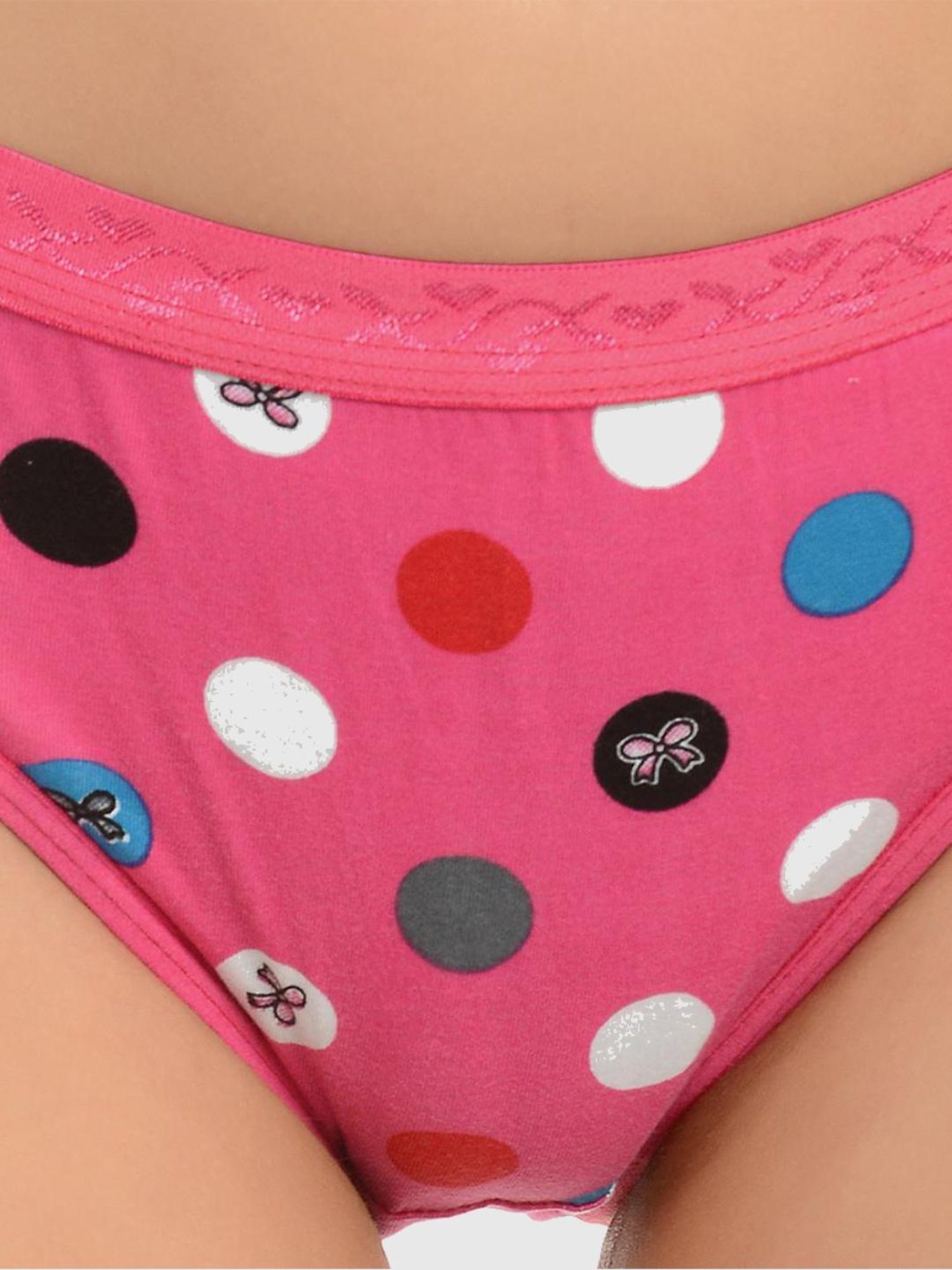 Mod & Shy Multi Polka Dot Print Panties