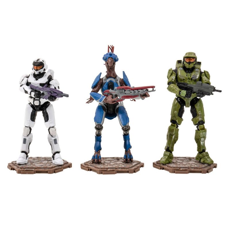HALO Heroes & Villians Spartan Action Figure 3pk