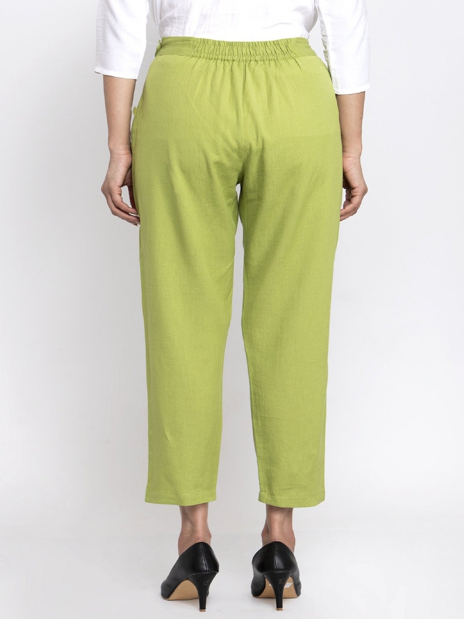Indibelle Green Cotton Trousers