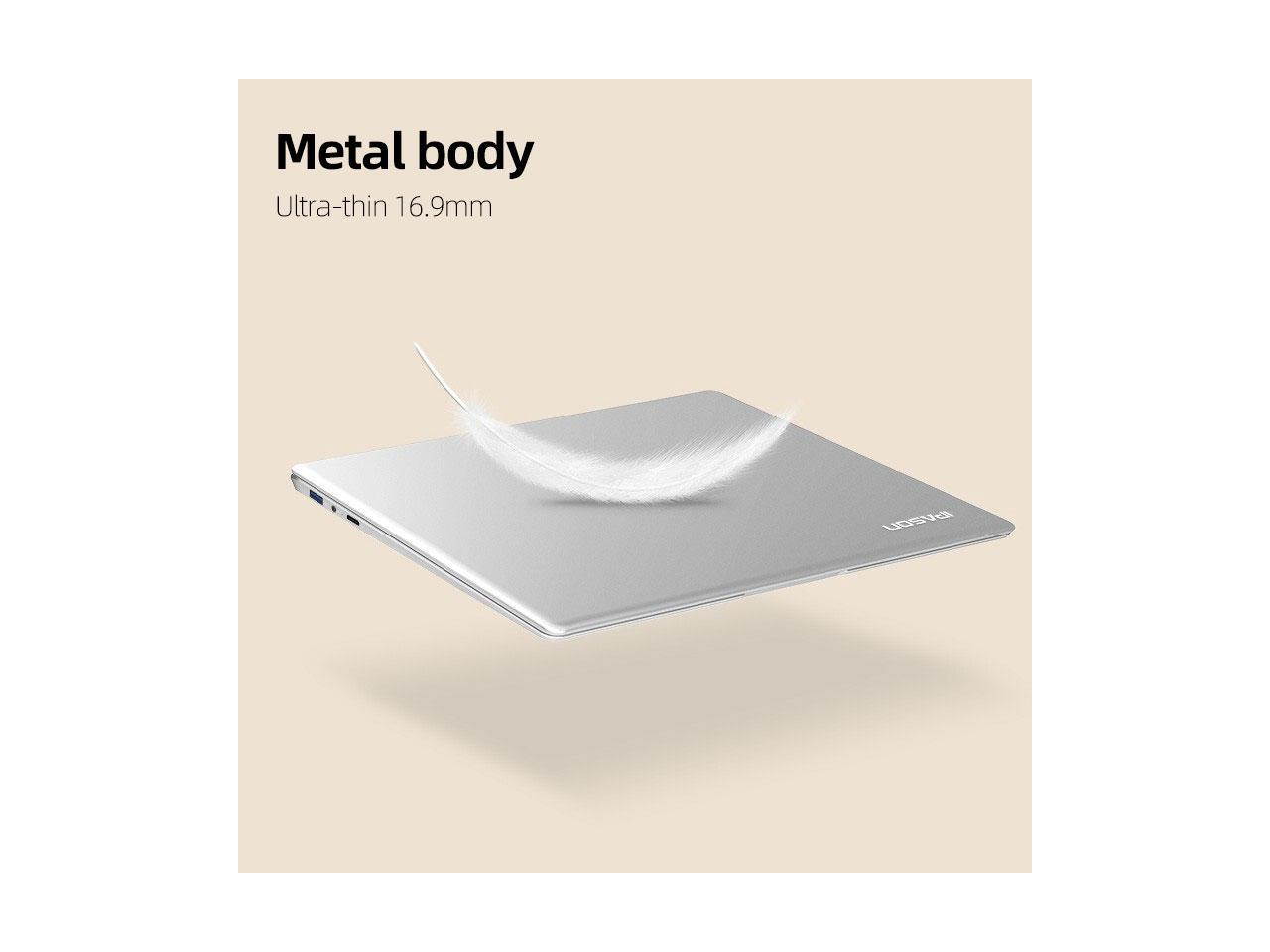 IPASON Maxbook - P1 IPS 15.6" Laptop FHD Intel J4125 4 Core up to 2.7GHz 8GB DDR4 RAM 256GB SSD Windows 10 home Notebook Computer Ultra Thin and Light Notebook Business Office Student Ultrabook