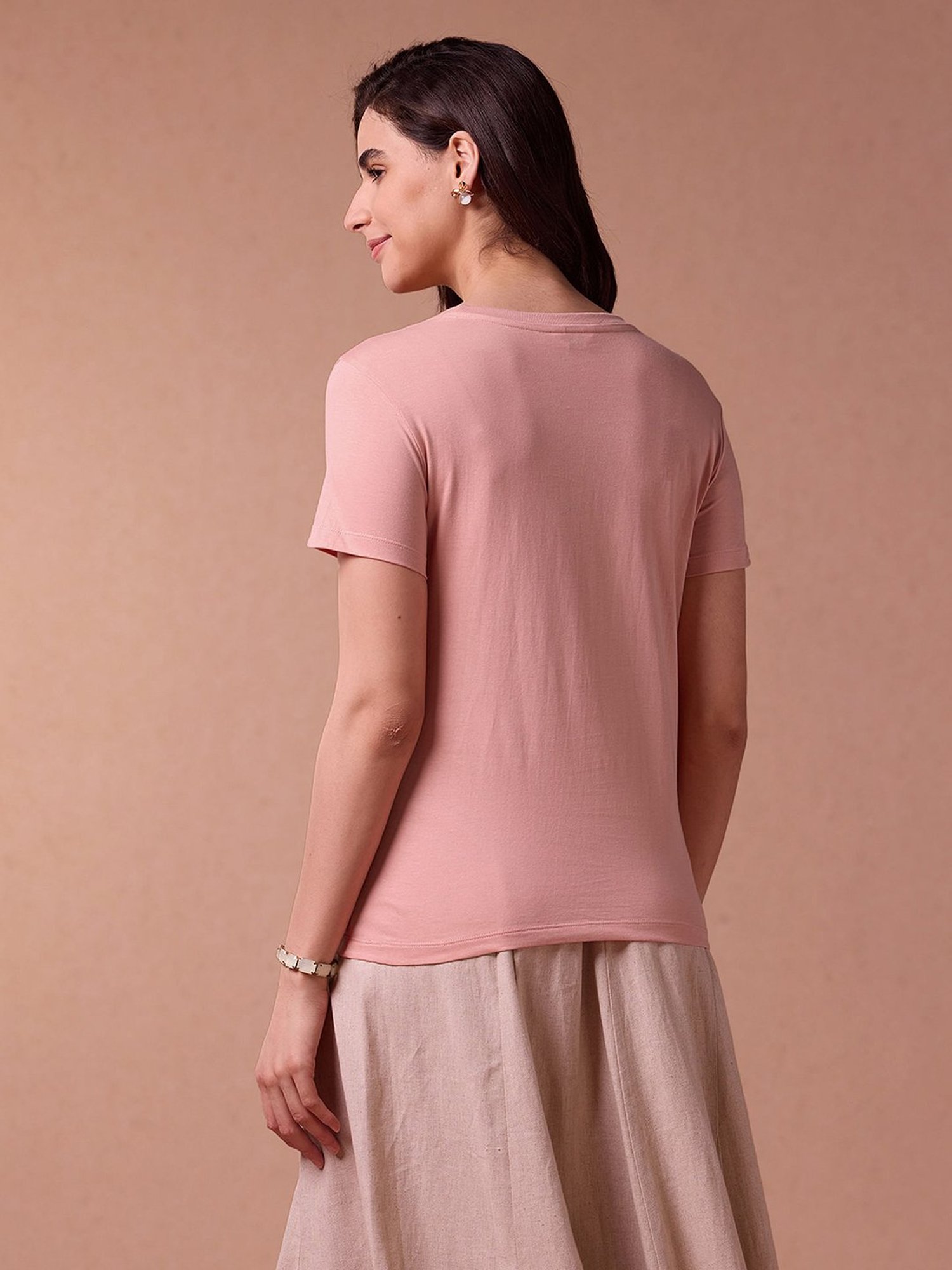 U.S. Polo Assn. Pink Graphic Print T-Shirt