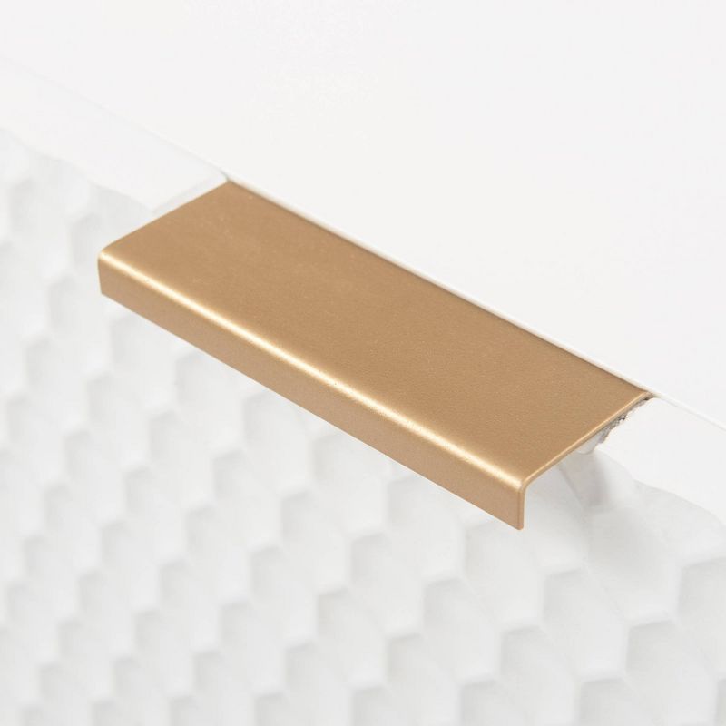 Jolie 3 Drawer Standard Dresser White - Adore Decor