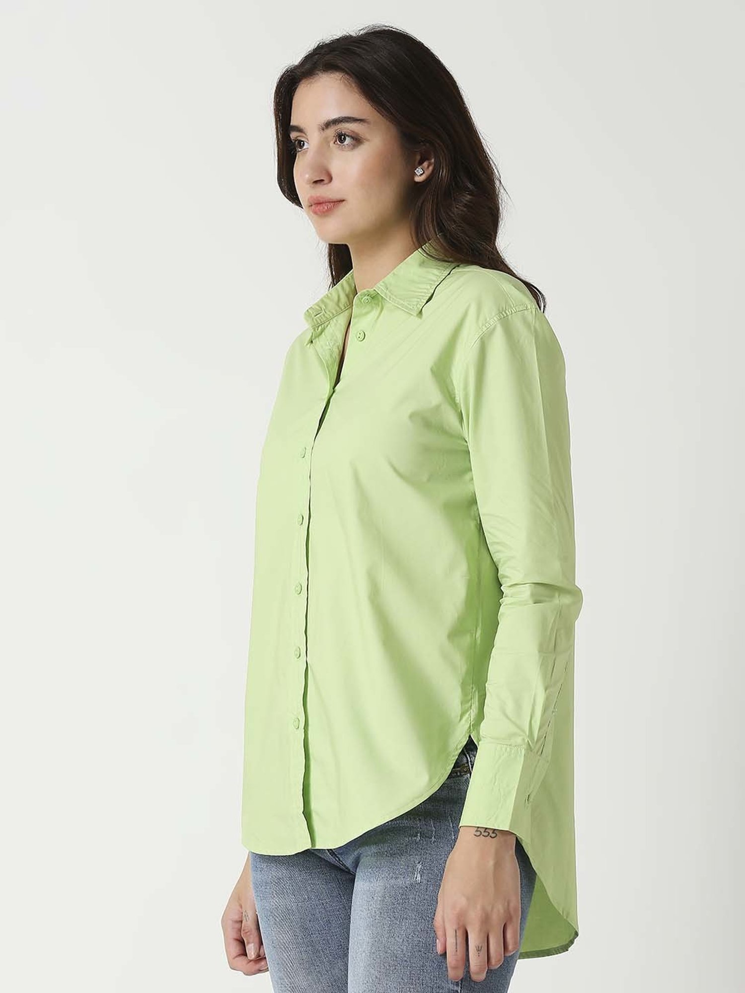 Remanika Green Cotton Shirt