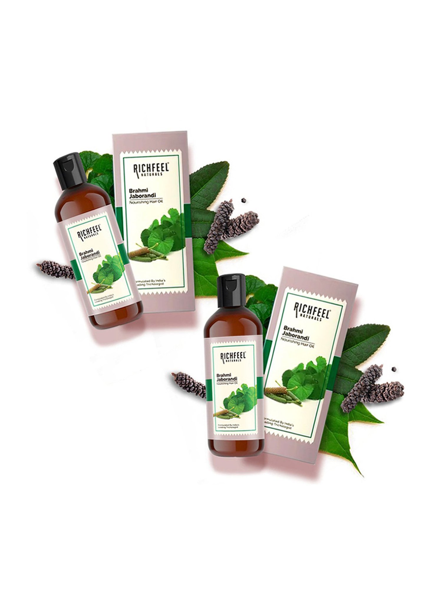 Richfeel Brahmi Jaborandi Nourishing Hair Oil - Pack of 2
