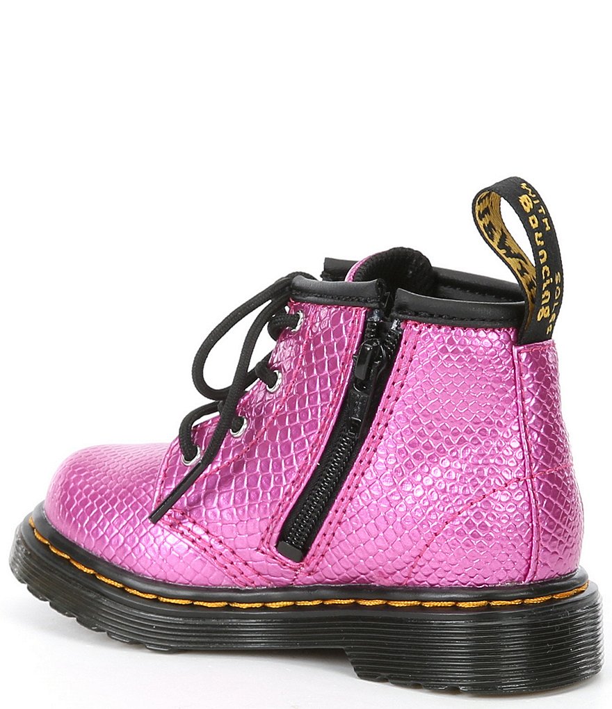 Dr. Martens Girls' 1460 Reptile Embossed Boots (Infant)