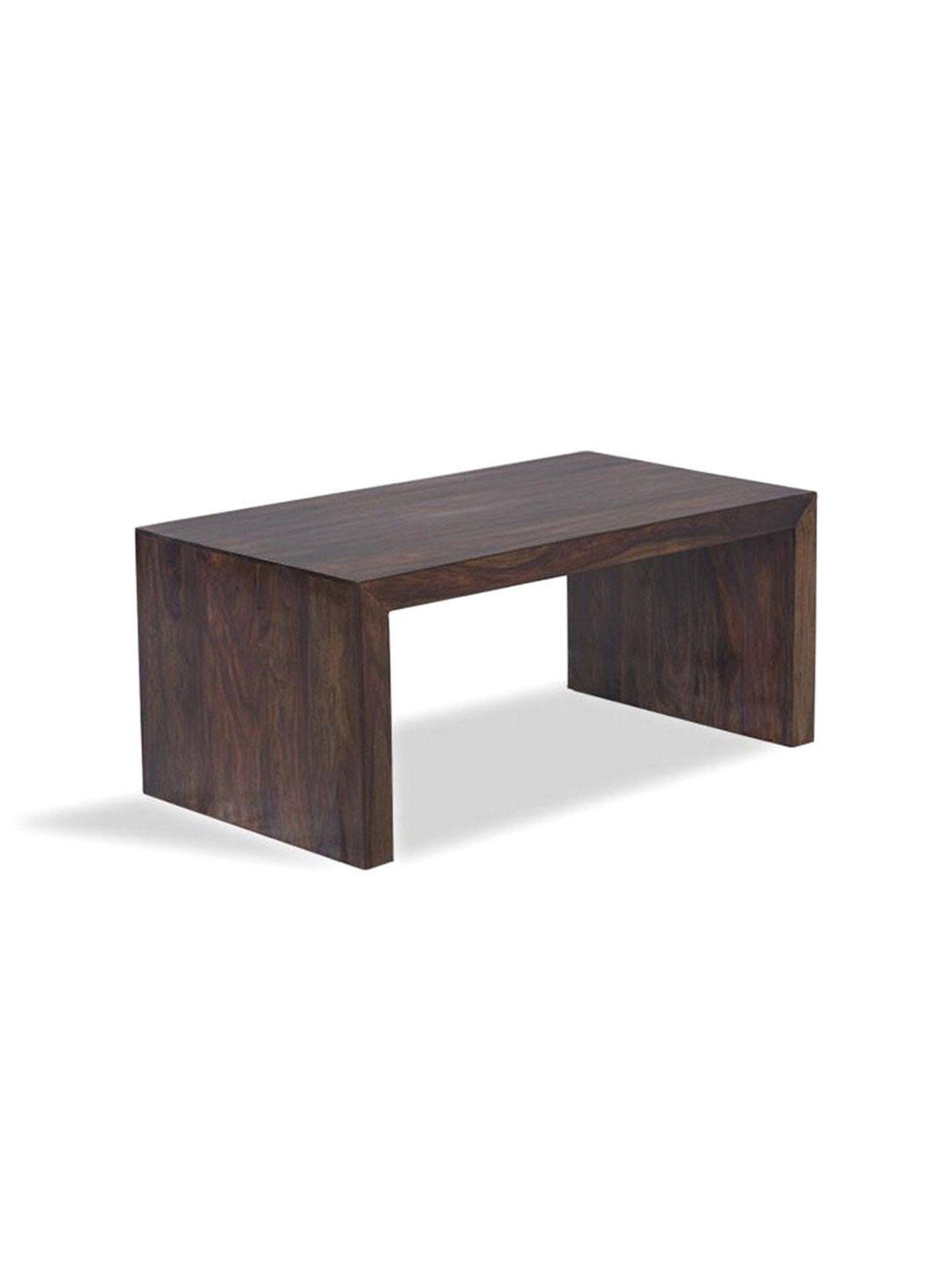 Ikiriya Kassel Dark Brown Wood Coffee Table Mahogany Finish