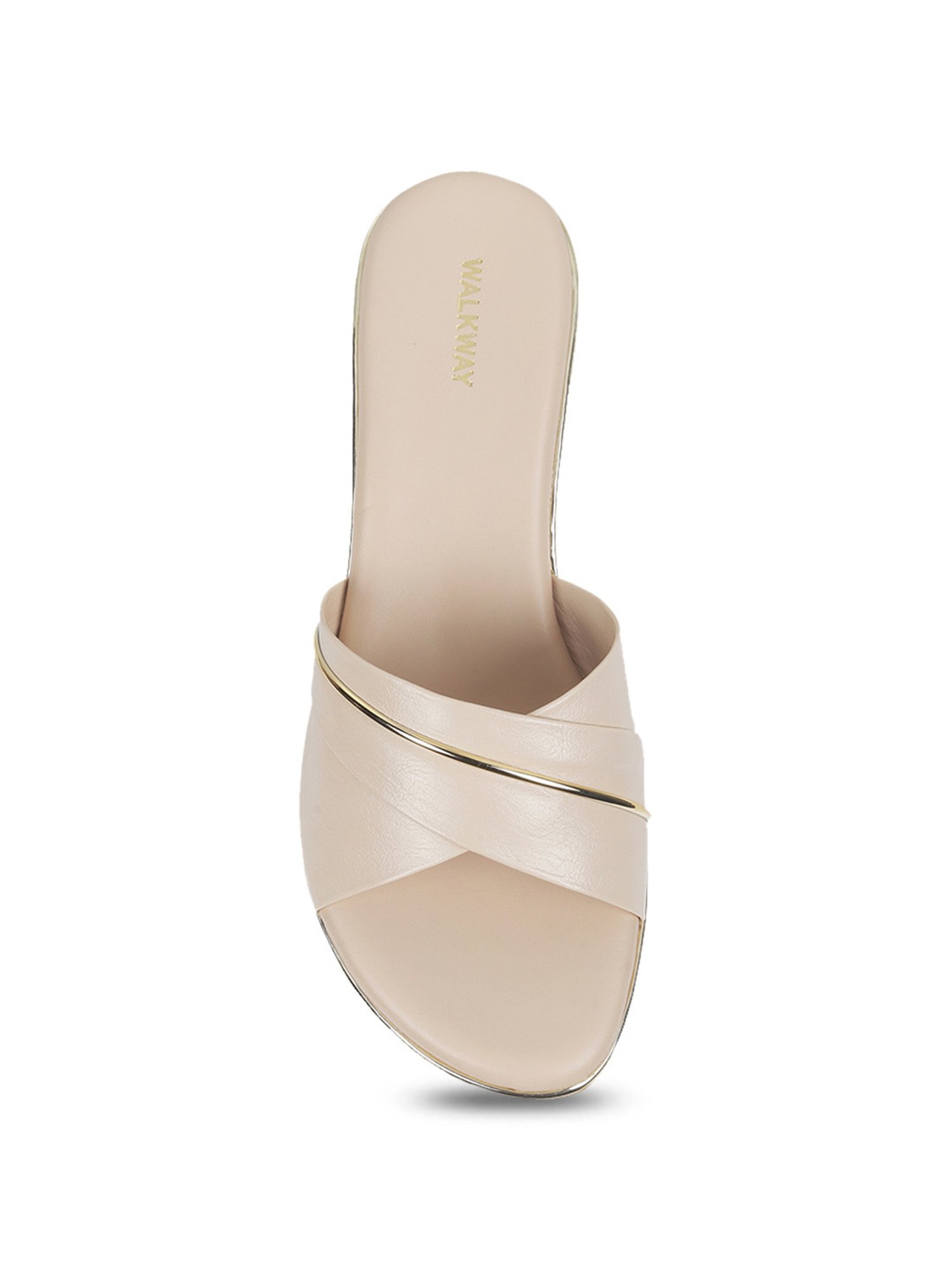 Walkway Women's Beige Casual Wedges