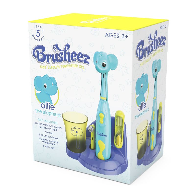 Brusheez Ollie the Elephant Kid's Electric Toothbrush Set