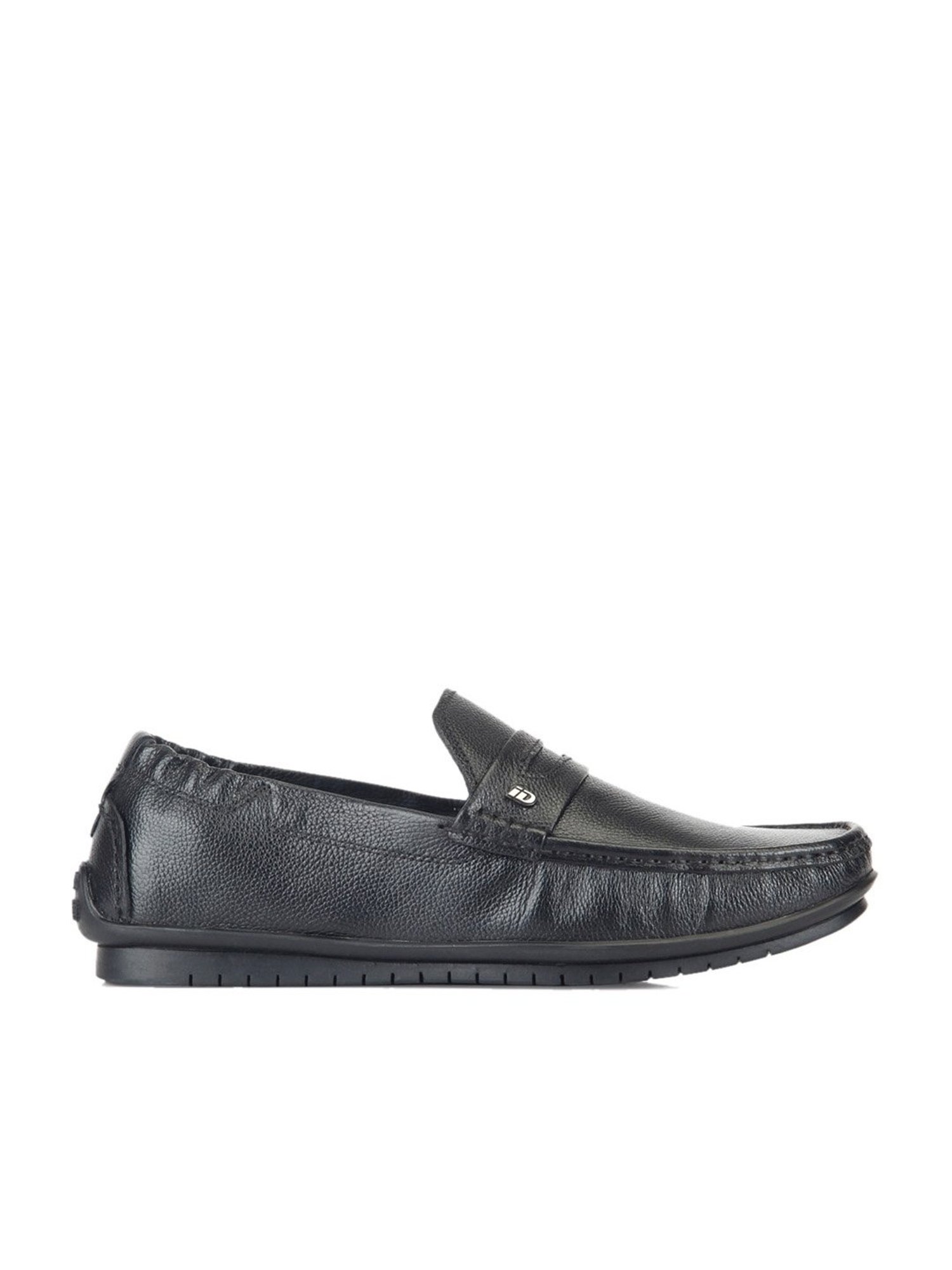 ID Men's Black Casual Loafers