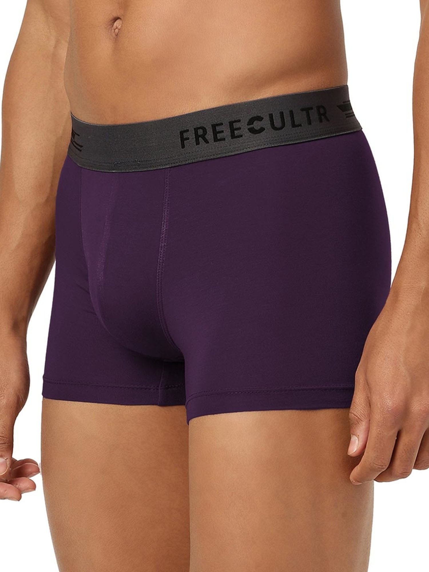 Freecultr Trippy Violet & Midnight Blue Comfort Fit Trunks - Pack of 2