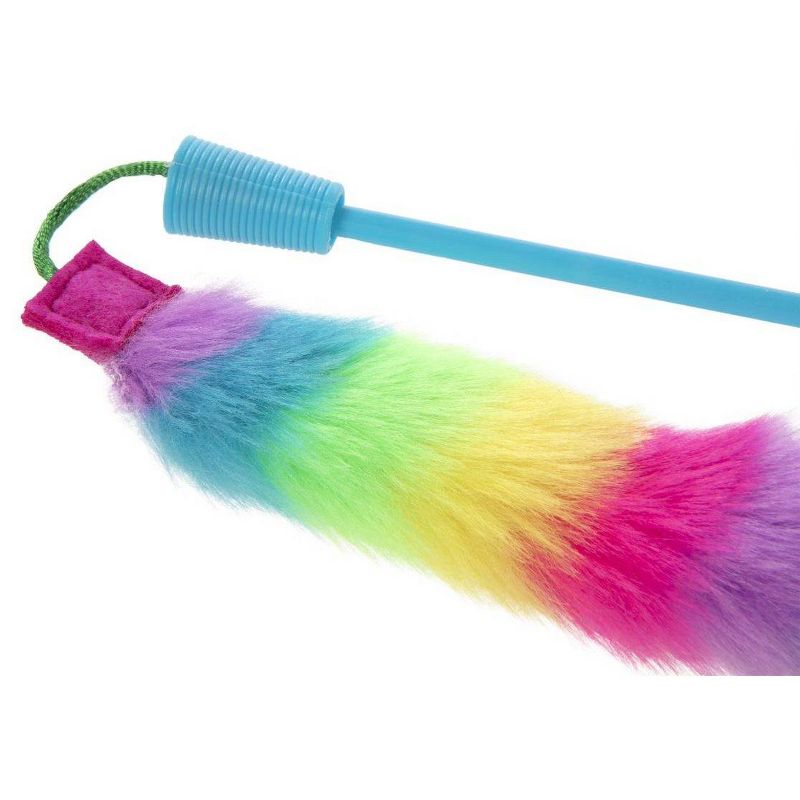 SmartyKat Rainbow Wand Pride Plush Cat Toy