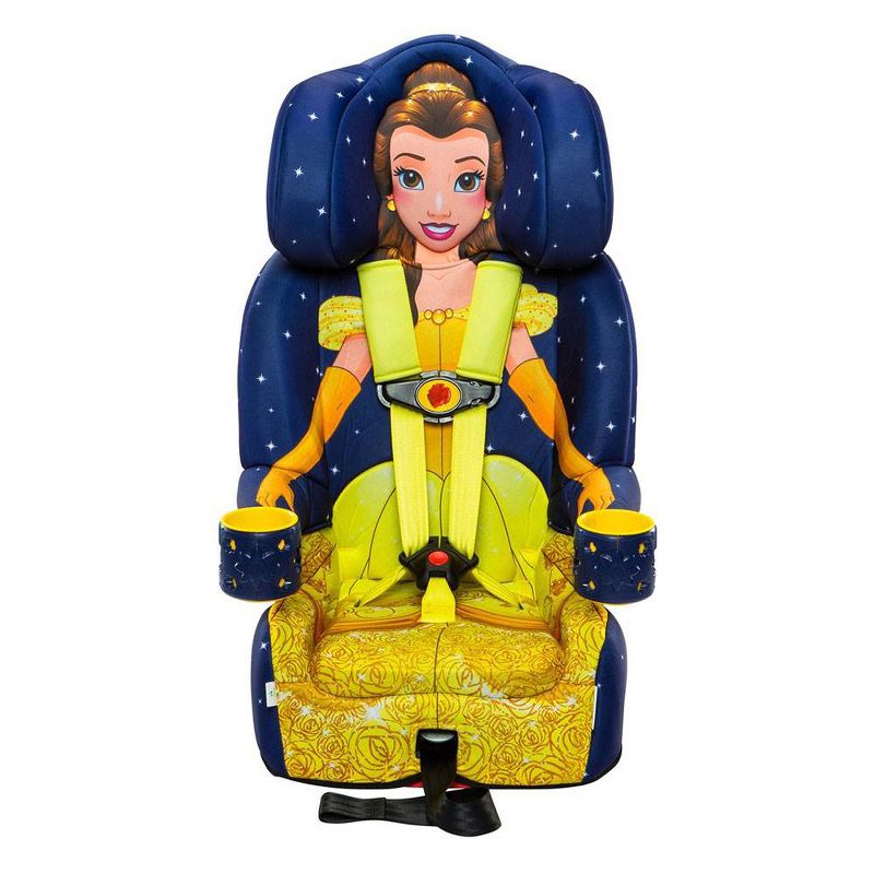 Kids Embrace Disney Princess Belle Combination 5 Point Harness Booster Car Seat