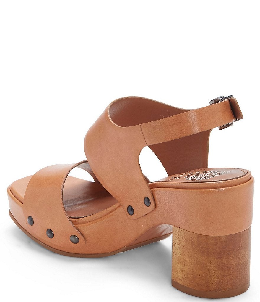 Vince Camuto Mareza 2 Studded Leather Platform Block Heel Sandals