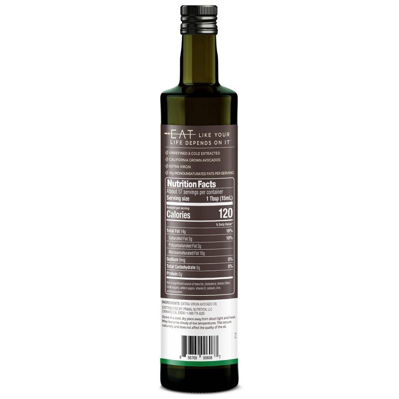 Primal Kitchen Extra Virgin Avocado Oil - 8.45 fl oz