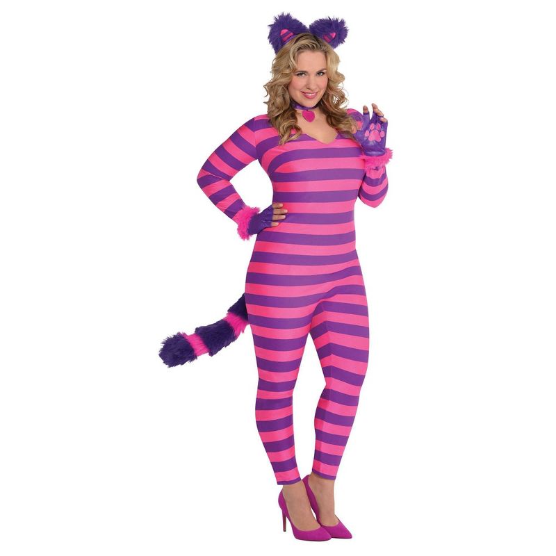 Adult Plus Lady Cheshire Halloween Costume