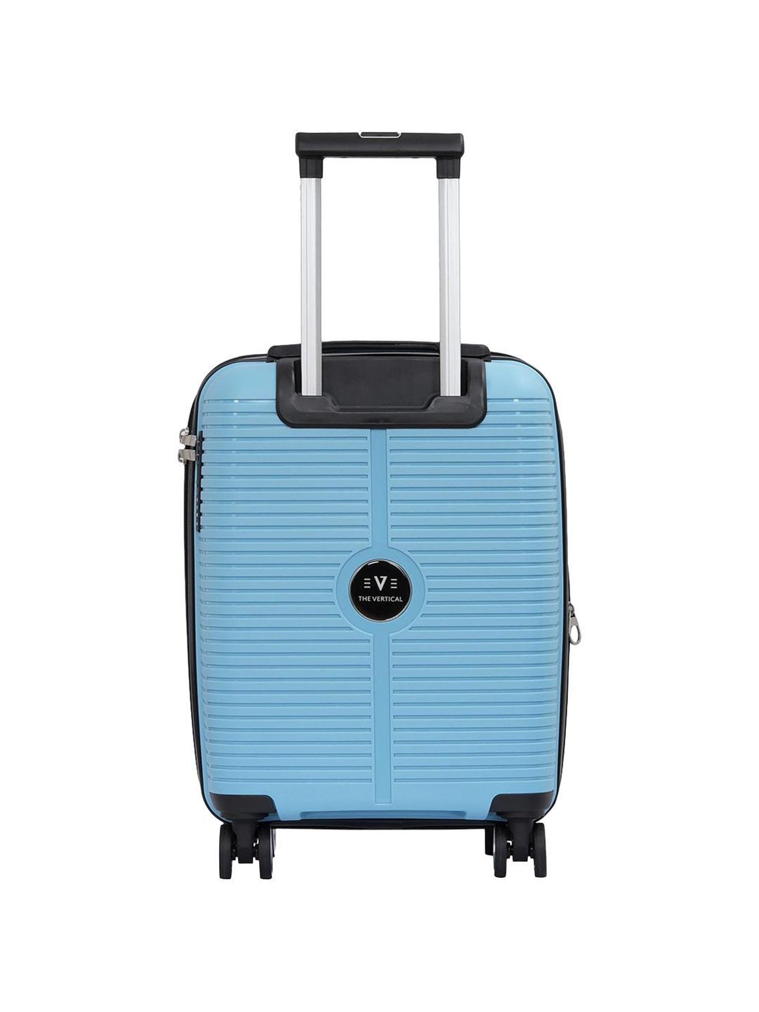The Vertical Stellar Blue Wheels 8 Small Hard Cabin Trolley Bag