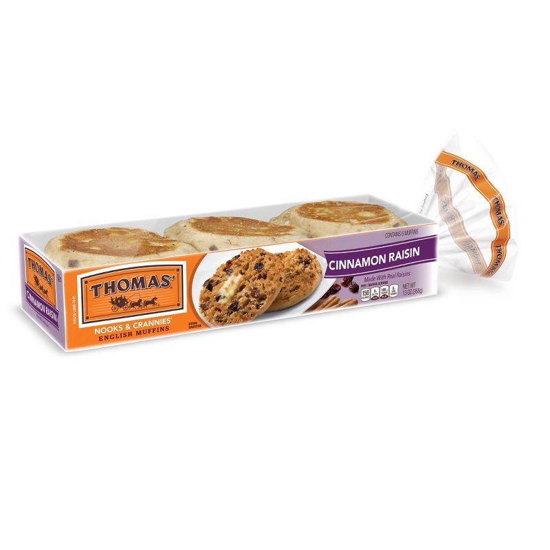 Thomas' Cinnamon Raisin English Muffins - 13oz/6ct