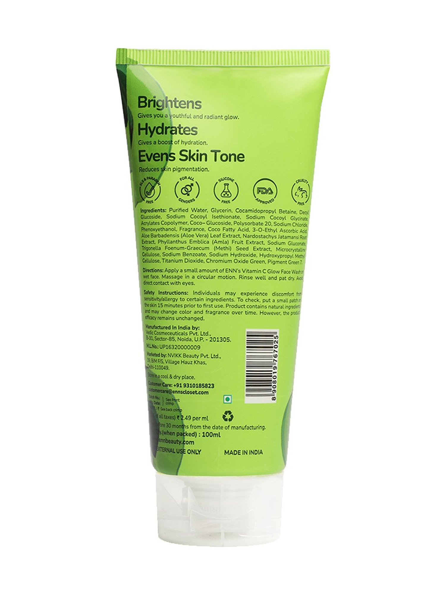 ENN Juicy Vitamin C Glow Face Mask - 60 gm