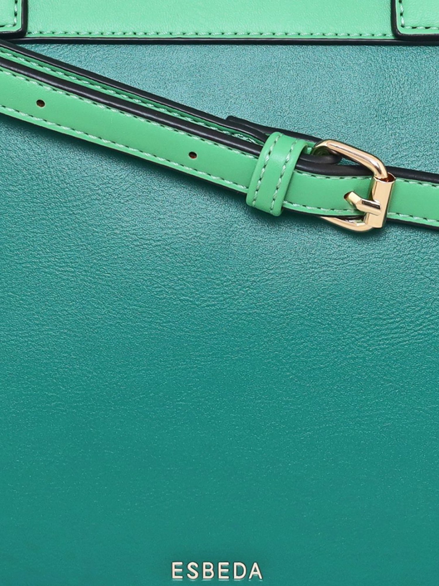 Esbeda Green PU Solid Handbag