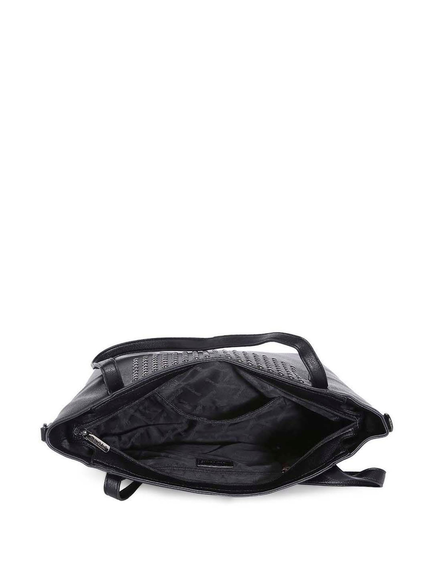 Marina Galanti Black Rivets Medium Tote Handbag