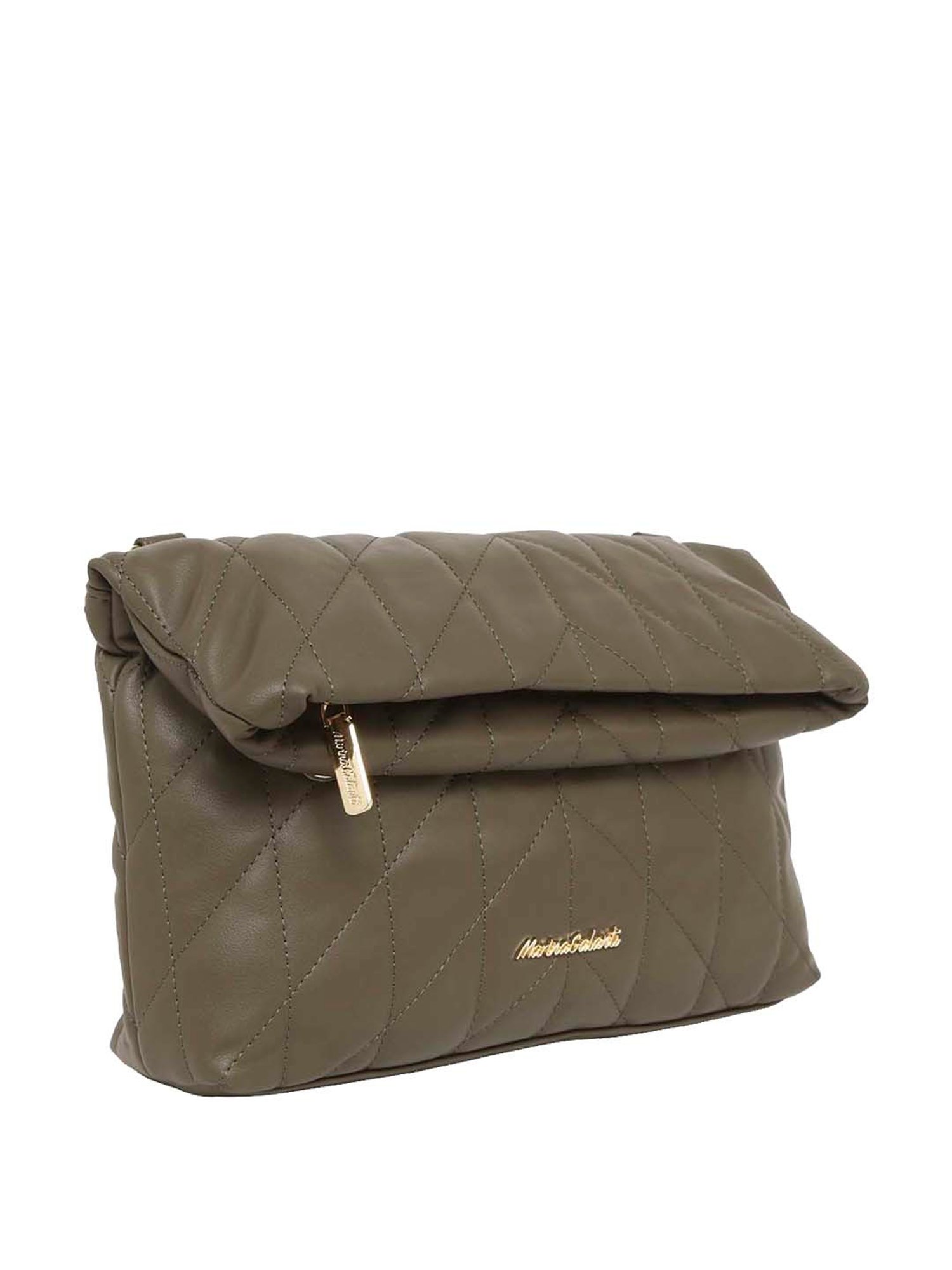 Marina Galanti Olive Quilted Medium Sling Handbag