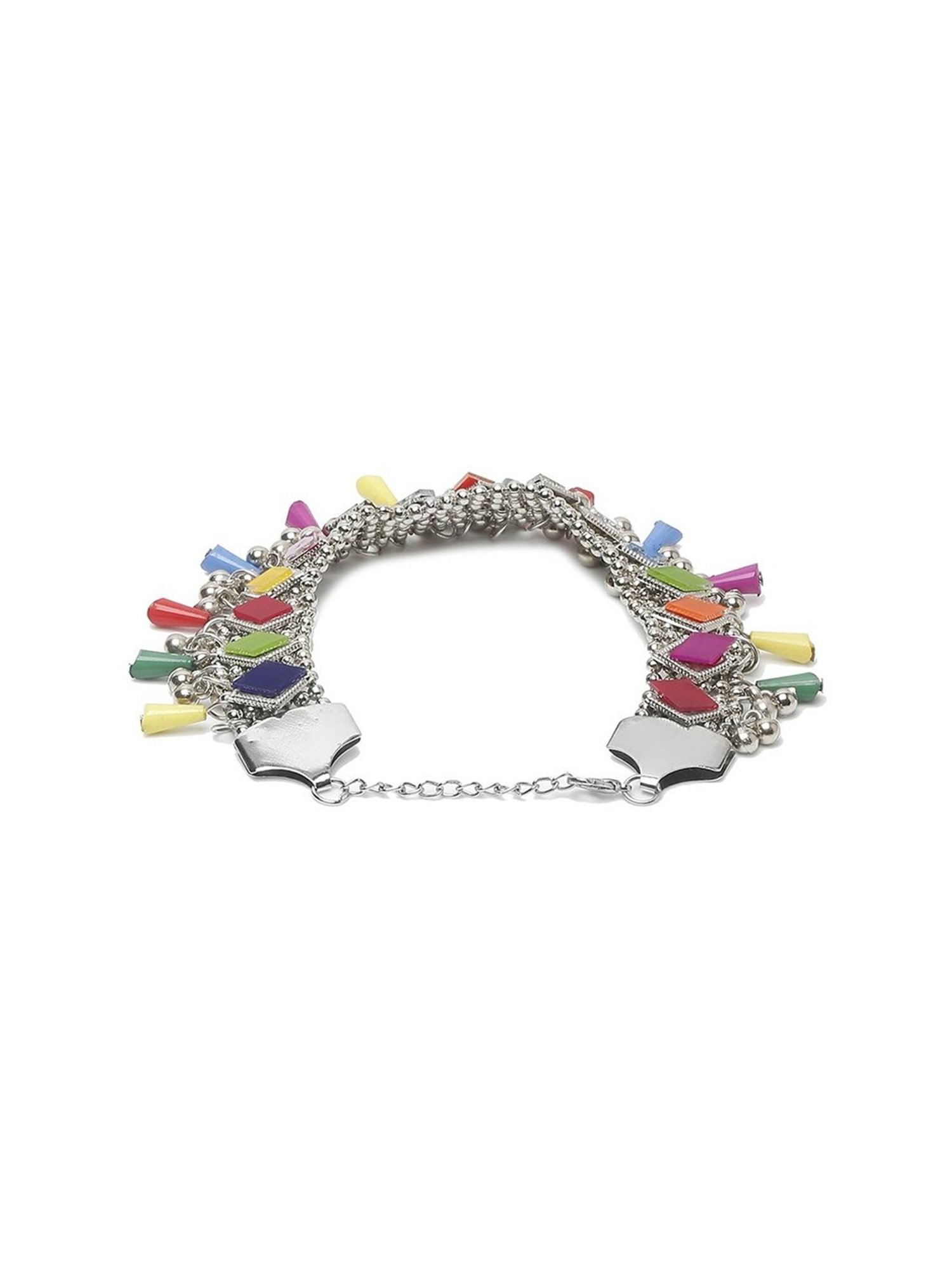 YouBella Gold-Plated Copper Strand Stylish Party Wear Anklets for Women - Set of 2