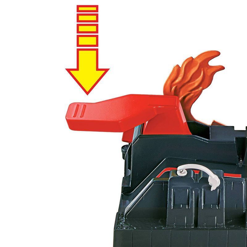 HAPE Wooden Fire Engine Playset with Working Ladder, Fireman and Dog