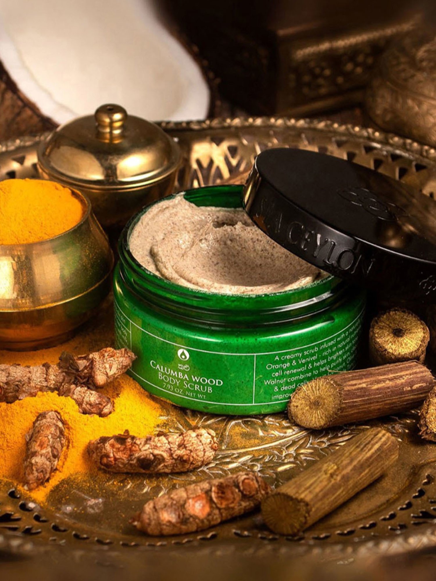 Spa Ceylon Calumba Wood Body Scrub - 225 gm