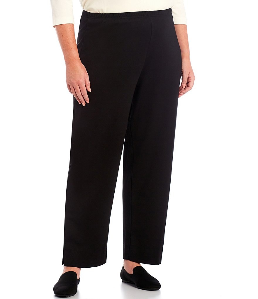 Bryn Walker Plus Size Anka Ponti Slim Leg Ankle Pants