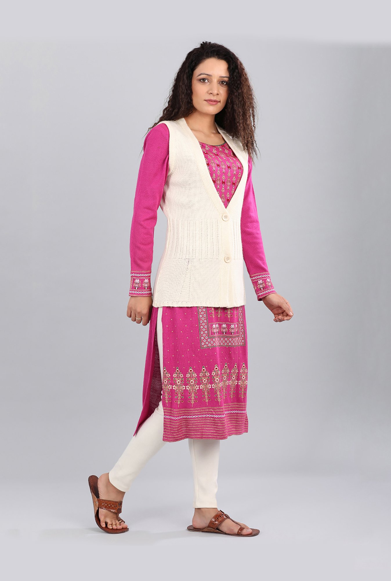 Aurelia Off White Striped Sweater