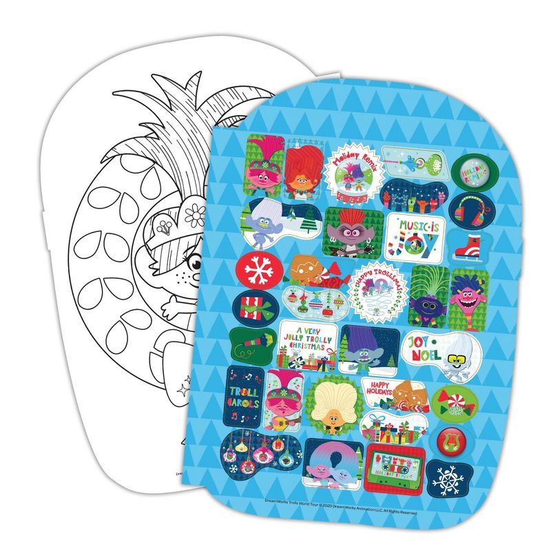 Trolls 2 Shaped Coloring Book