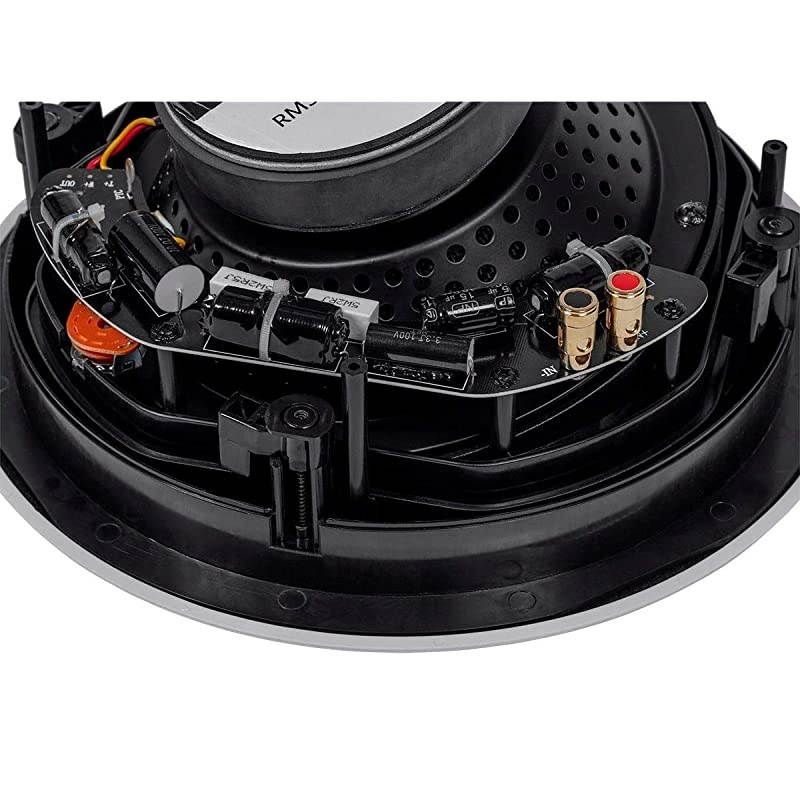 2-Way Carbon Fiber In-Ceiling Speakers - 8 Inch With 15 Degree Angled Drivers (Pair) - Alpha Series