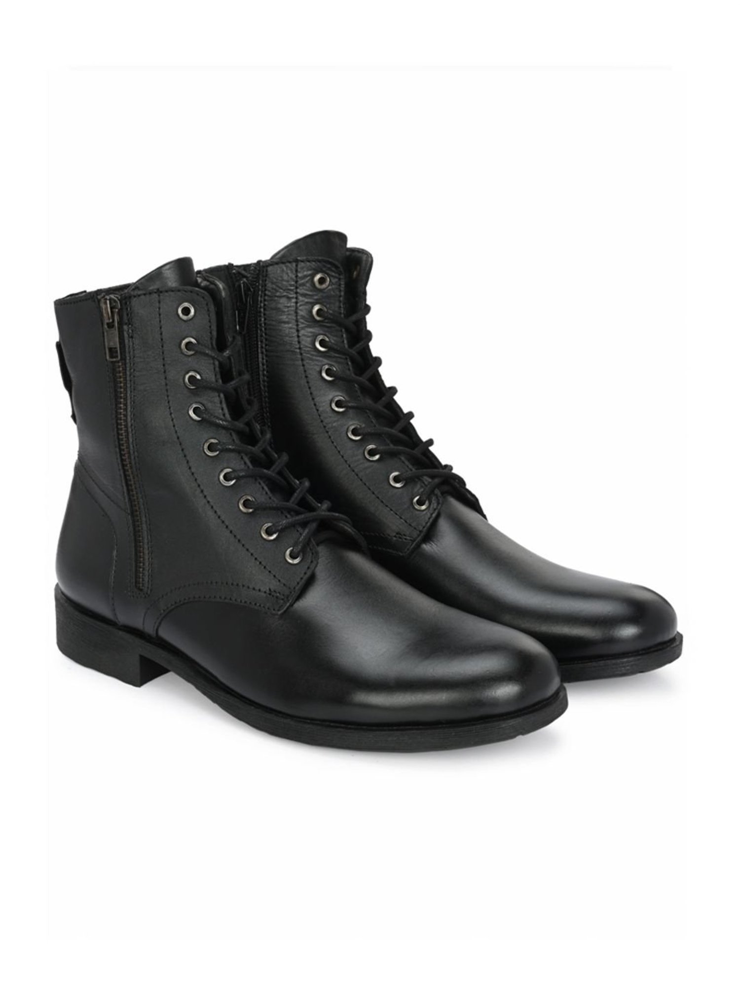 Alberto Torresi Men's Black Derby Boots