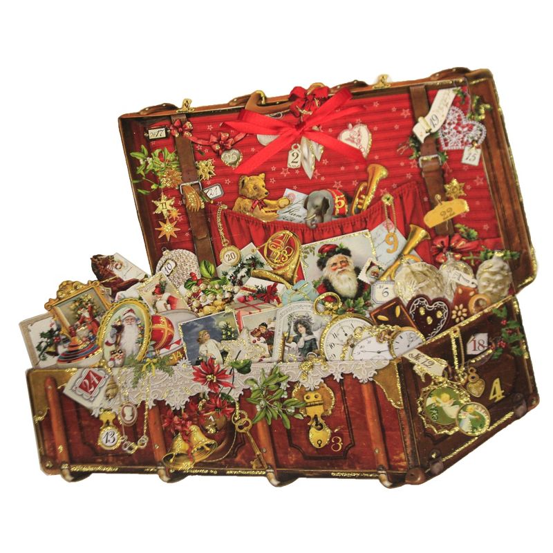 Christmas 17.0" Christmas Treasure Chest Advent Calendar Germany  -  Advent Calendars