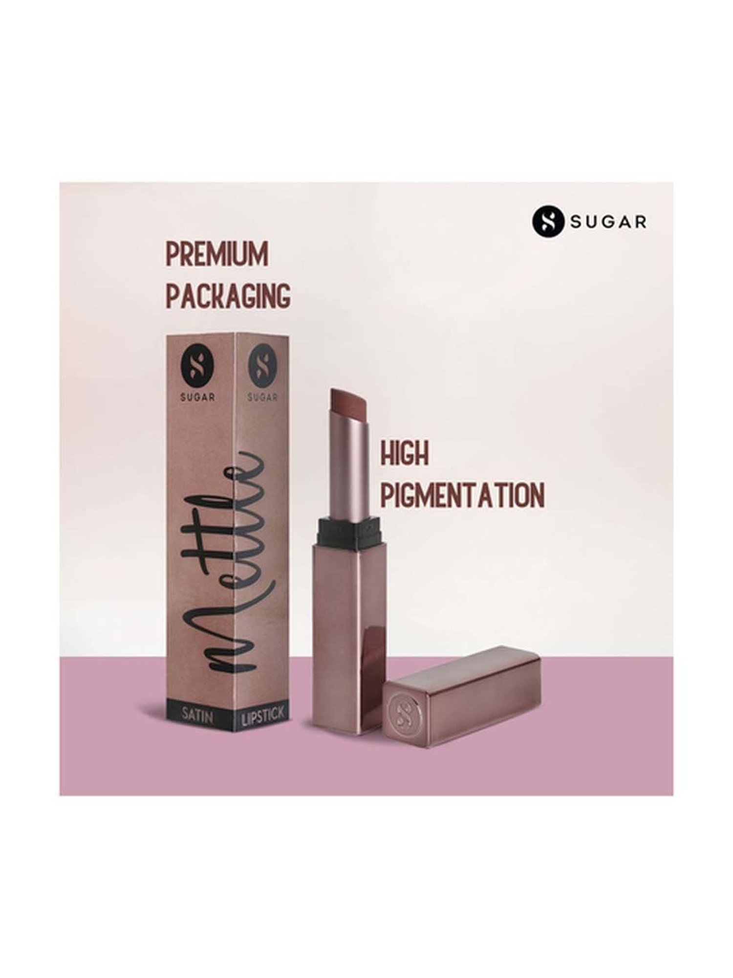 Sugar Cosmetics Mettle Satin Lipstick 10 Diana - 2.2 gm