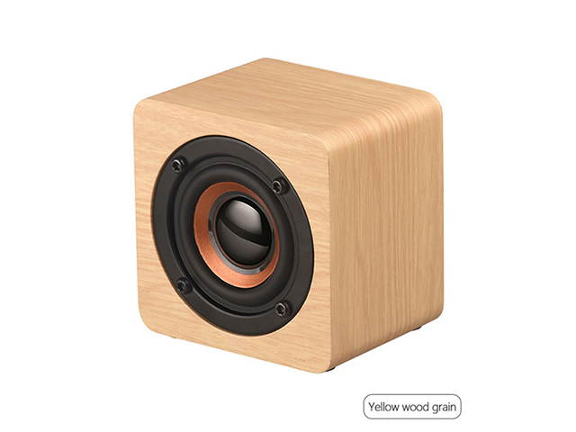 Autofeel Mini Wooden Bluetooth Speaker Portable Wireless Subwoofer Strong Bass Sound Box Music Magic Cube For Smartphone Tablet Laptop For Samsung iPhone Xiaomi Huawei HTC