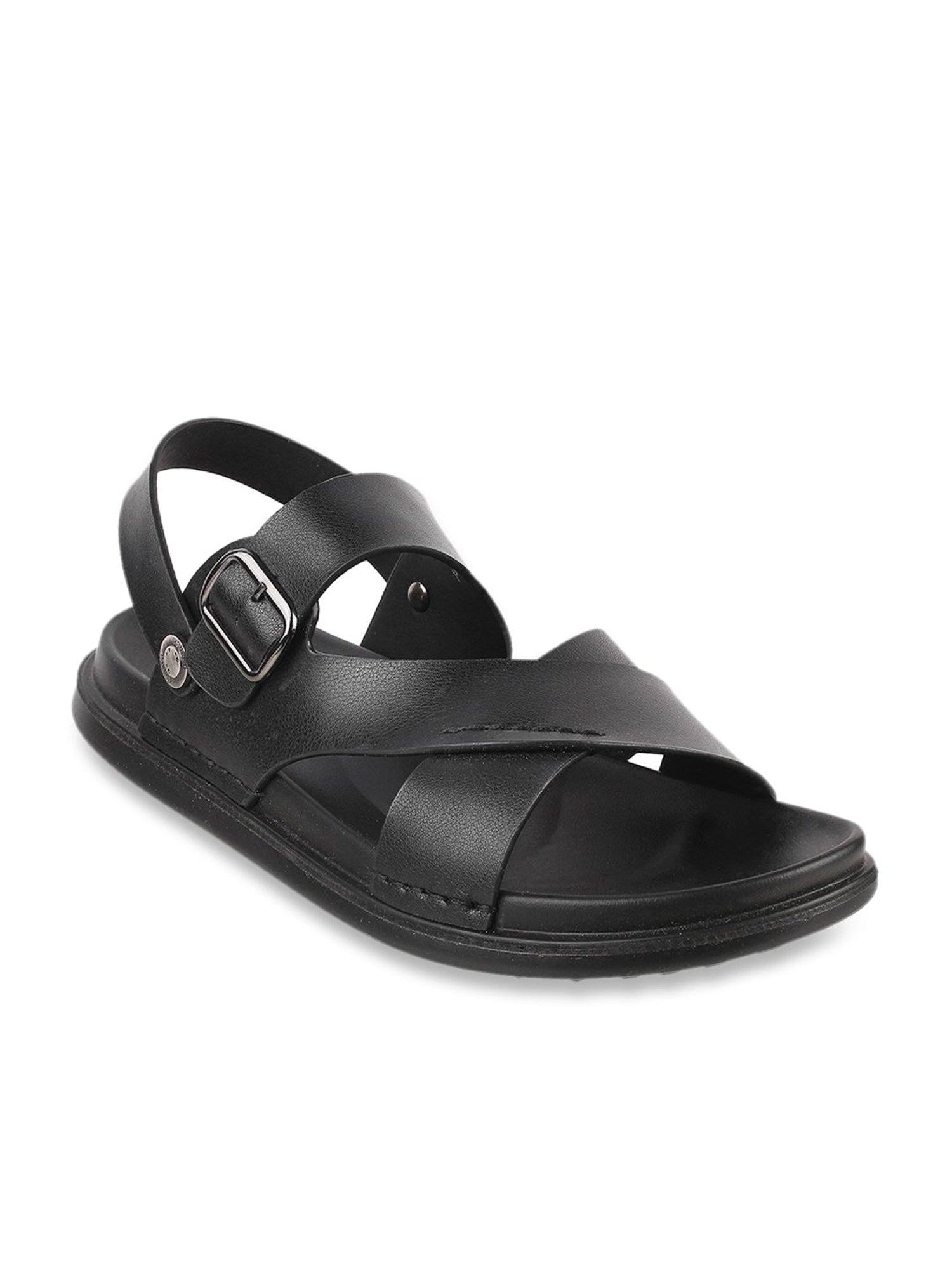 Da Vinchi by Metro Men's Black Sling Back Sandals