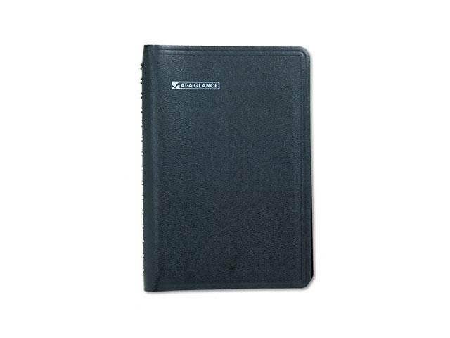 AT-A-GLANCE 76-04-05 QuickNotes Recycled Daily/Monthly Appointment Book, Black, 4 7/8" x 8"