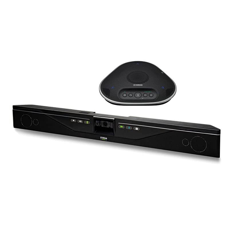 Work from Home Enterprise Bundle CS 700 AV Video Conferencing Camera & Audio Soundbar + YVC-330 Portable USB & Bluetooth Speakerphone with SoundCap
